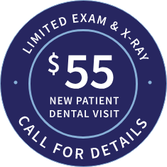 $55 new patient dental visit stamp